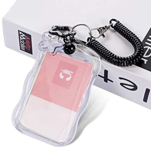 SHENLIU 1 Stück Photocard Holder, Acryl K-pop Photocard Holder Fotokartenhalter Ausweishülle K-pop Photocards Mit Schlüsselanhänger Für Idol Album Karten Bank Foto Studentenbus Kartenanhänger