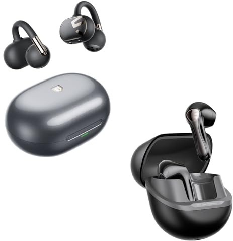 SoundPEATS Clip1 Clip-on Earphones and Air5 Lite Semi in Ear Earbuds with LDAC