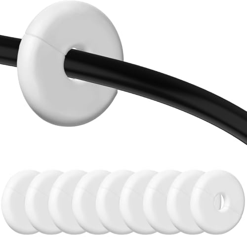 10 Pcs Cable Entry Cover, Plastic Cable Wall Cover with a Smooth Surface
