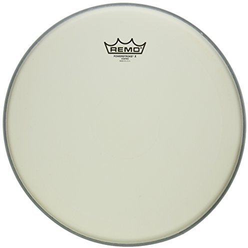 Remo Schlagzeugfell Powerstroke X Weiß aufgeraut Snaredrum – Clear Dot auf Oberseite – 14 – PX-0114-C2
