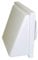 White Hooded Extractor Fan Vent Cowl with Back Draught Shutter 4 100mm Ducting