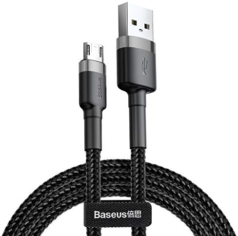 Baseus Cafule MicroUSB Kabel CAMKLF-CG1-2m - Grau/Schwarz