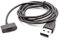 vhbw USB Ladekabel kompatibel mit Fitbit Ionic Smartwatch Fitnesstracker - Ladestation Schwarz, 100 cm