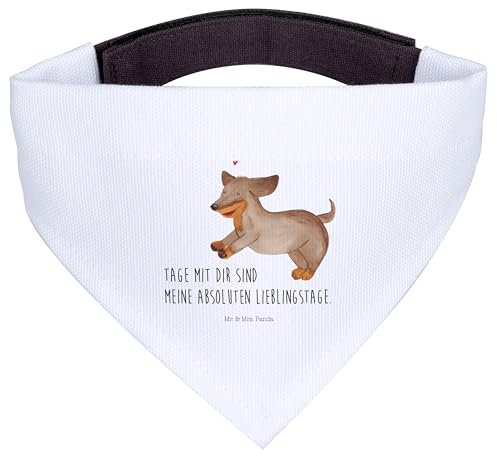 Mr. & Mrs. Panda Hundehalstuch S Hund Dackel - Geschenk, Vierbeiner, Sprüche, Dachshund, Hundebesitzer, kleine Hunde, Happy Dog, Tierliebhaber, klein