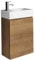 WC Badmöbel Angela 40x22 cm Eiche - Schrank Waschbecken Badezimmer Toilette