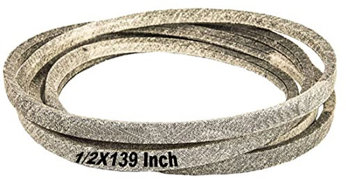 Courroie de remplacement avec Kevlar pour compatible avec John Deere GX20305 GY20571 L120 L130 1/2x139 (A137)