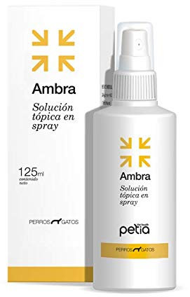 petia Vet health Ambra. Pulverizador Cicatrizante de Heridas. Perros y Gatos. Alivio Inmediato.
