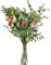 huaao 2pcs Bouquet de Fleurs Artificielles Rose Branche DEucalyptus au Souffle de bébé Faux Gypsophile de Feuilles Feuillage Plantes Artificielle pour Fête Mariage Décoration de la Maison, Rose