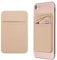 OBVIS Tarjetero autoadhesivo para teléfono celular, funda tipo cartera con adhesivo RFID, tarjeta de crédito, ATM, para iPhone y Android, paquete de 2 (dorado)