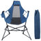 LET'S CAMP Portable Hammock Camping Chair Oversized Folding Rocking Chair with Headrest and Cup Holder for Travel, Picnic, Patio, Fishing, Supports 350lbs
