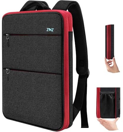ZINZ Schlanker und Erweiterbarer Laptop Reise Rucksack, Wasserabweisend, Kompatibel mit MacBook Pro 14 M4/M3/M2/M1, 13,3 Mac Air/Pro, XPS 13 14, Den Gängigsten 13-14 Notebooks,B02RD01