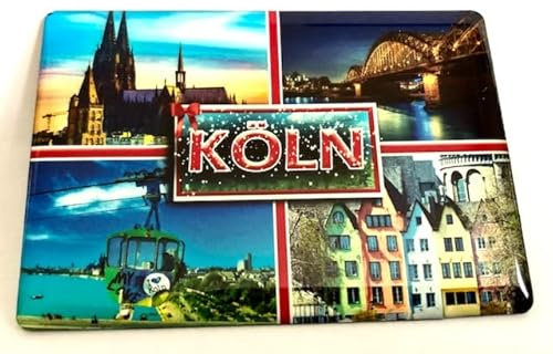 Köln Cologne Deutschland Souvenir Kühlschrankmagnet Fridge Magnet Reiseandenken Geschenkartikel