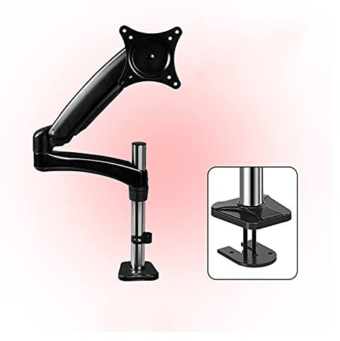 Universal TV Stand, Monitor Stand for Single Monitor Stand Height Adjustable Monitor Stand Mount 15-32 Monitor Desk Mount Stand with C-Clamp and Grommet Base,Holds Up to 16.5lbs Monitor Bracket Colo
