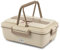 Girmi SC03 Scaldavivande elettrico Vivandiere Big, contenitore da un litro a 3 scomparti INOX, chiusura ermetica, riscalda e mantiene in caldo, Beige/Marrone