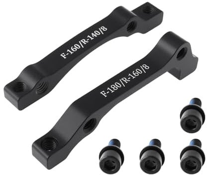 EMSea 2Pcs Rear Front Fork Mount Disc Brake Caliper Mount Adapter for 160mm Mechanical and Hydraulic Disc Brakes