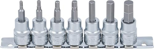 BGS 5104 | Jeu de douilles à embouts | 10 mm (3/8) | six pans intérieurs 1/8 - 3/8 | en pouce | 7 pièces