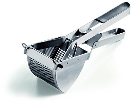 WAS 1515 004 Edelstahl Kartofelpresse, Grife mit Kunststofeinlage, 30cm x 10cm x 8.5cm