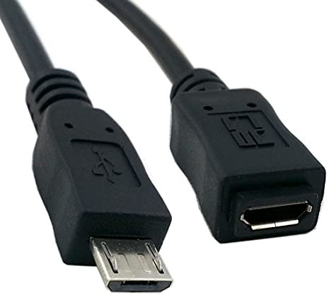 chenyang Câble d'extension Micro USB 2.0 Type B 5 broches pour tablette et téléphone et extension MHL et OTG 0.5M