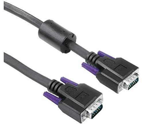 HAMA Cavo monitor VGA HDD 15 pin M/HDD 15 pin M, 3 metri, ferrite, nero, 3 stelle