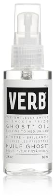 VERB Ghost Oil, 2 fl oz- Weightless Hair Oil for Fine to Medium Hair – Smooths Frizz, Adds Shine – No Parabens, Gluten or Harmful Sulfates
