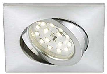Briloner Leuchten, LED Einbauleuchte, Einbaustrahler, LED Strahler, Spots, Deckenstrahler, Deckenspot, Lampen Wohnzimmer, LED Einbaustrahler 230v, Deckeneinbauleuchten, Einbaustrahler Set, schwenkbar, eckig