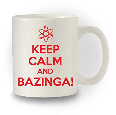 Shaw Tshirts TBBT Inspiration Keep Calm Mug Bazinga'Nerdy