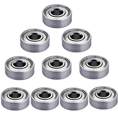S SIENOC 10 Stk. Kugellager miniatur Rillenkugellager 608zz 8 x 22 x 7mm,Bearing Stahl Speed Bearings,für 3D printer,Skateboard,Inlineskates,Longboard,Scooters und Rollschuh usw. verwendet werden