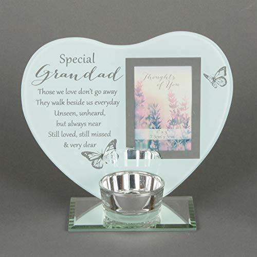 Memorial Special Remembrance Memorial Grandad Tea Light Holder, white, one, 5017224719019