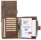 ALMADIH Leder A6 Terminplaner Kalender 2025 Notizblock aus Premium Rindsleder Braun Vintage in Geschenkbox – Ledermappe Mappe Schreibmappe Organizer Terminkalender Ringbuchmappe (Term A6 BV)
