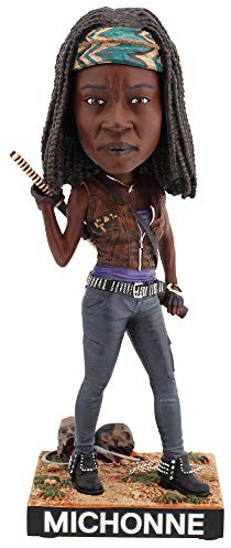 Royal Bobbles The Walking Dead Michonne Bobblehead, Premium Polyresin Lifelike Figure, Unique Serial Number, Exquisite Detail