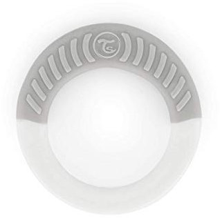 Twistshake-Beißring für Neugeborene ab 1 Monat | Beißring Stimuliert und Massiert wundes Zahnfleisch | Glättendes Relief mit Griff | BPA-frei | Weiß