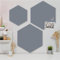 banjado Glas Magnettafel (40 x 35cm) - Magnetwand Glas - Magnetpinnwand als Memoboard - Pinnwand Magnettafel Küche, Büro, Kinderzimmer in der Silber Metallic