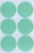 Sticker Pastell Grün 50 mm runde Aufkleber – 5 cm Klebepunkte 72 Stück von Royal Green