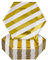PLATOS PEQUEÑOS DESECHABLES | 24 unidades | Fabricados con cartón resistente | Stripe - Oro | 7,5 pulgadas/19 cm