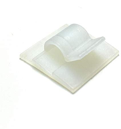 Multipurpose Self-Adhesive Cable Clips Wire Clips Holders Pack of 50 (5mm, White)