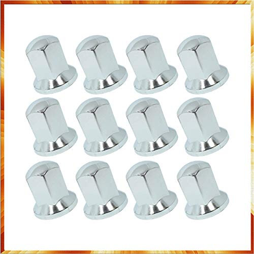 Easy Link 100 x Lange 33 mm Radkappen Chrom Radmutterkappen Radmutterschutz Kunststoff SW LKW Anhänger