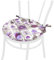 emmevi Stuhlkissen rund weich Stuhlbezug Lavendel Shabby Chic Universal waschbar Modell DALIA171