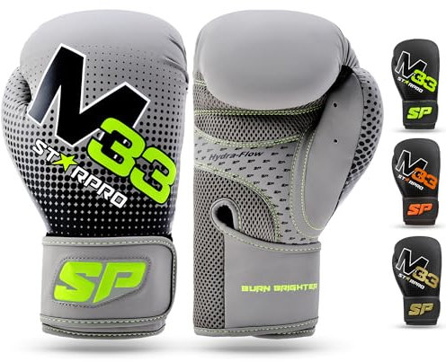 Starpro | M33 Boxhandschuhe für Harte Schläge & schnelles K.O. | Boxhandschuhe Männer, Boxhandschuhe Damen, Box Handschuh Herren Set, Boxen Sport, Box Training, Box Handschuhe, Boxing Gloves