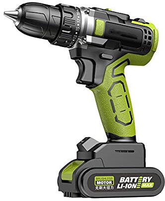 Electric Screwdriver, 21in1 Cordless Screwdriver Brushless 21V Lithium Battery Bits Set Impact Driver with 25N·m Max,Rechargeable Battery,for Plastic/wood/tile/thin Metal 30 * 35 * 10 (cm)