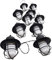 ISOTRONIC Solarlichterkette mit je 10 Flammenlichtern 2 Stück solarbetriebene Lichterkette für Garten, Terrasse, Balkon