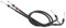 Motoparts XM2 Kabel für Yamáha YZF R6 2008–2022 (Schwarz, Edelstahl, sportlich)