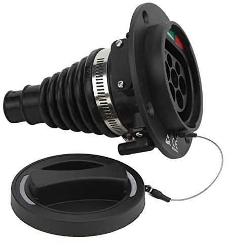 Akozón Adaptador de Carga EV, Enchufe de Cargador de Vehículos de Nueva Energía de 480 V Tipo 2 Conector de Carga EV Trifásico 16a 32a Universal para Tipo 2
