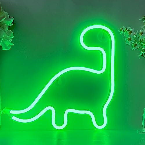 Dinosaurier Neon LED Neonlicht Zeichen USB Batteriebetriebenes Wand Neonlicht Dinosaurier Nachtlicht für Kinder Schlafzimmer Dekor Leuchten Dinosaurier Geschenke für Party