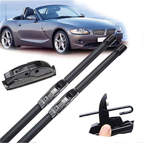 MSRAO Scheibenwischer Autowischerblatt Für BMW Z4 E85 2002 2003 2004 2005 2006 2007 2008 2009 Frontscheibe Windschutzscheibenbürsten Autozubehör Waschen (Color : A)