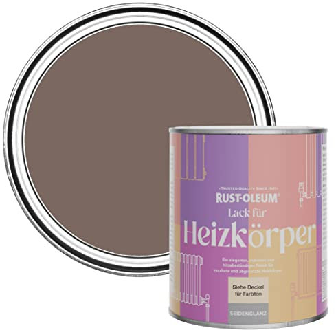 Rust-Oleum Brown Heat Resistant Radiator Paint in Satin Finish - River's Edge 750ml