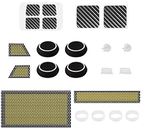 Konsole Schutz Set Steam Deck Staubstecker Staubdicht Kit Taste Touchpad Aufkleber mit Silikon Rocker Cap Staubfilter