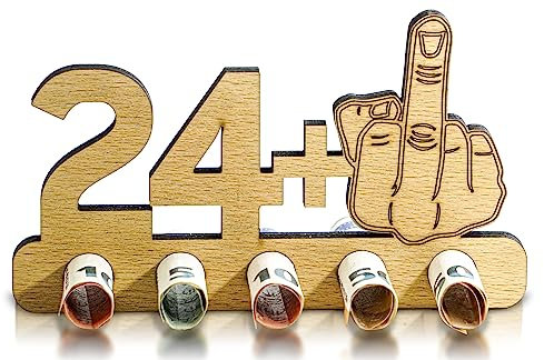 Munera Design - lustiges zum 25. Geburtstag Geld-Geschenk Holz
