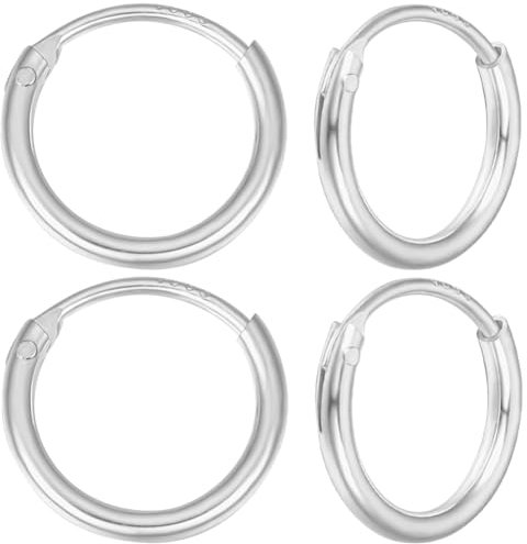 Beebeecraft 1 Box 8 Stück Ohrring-Clips Kreis-Ohrclips Aus Sterlingsilber Nicht Durchbohrte Ohrringe Für Die DIY-Ohrringherstellung von Schmuck