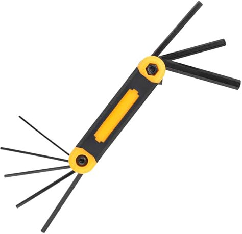 bssmmai Faltbares imbusschlüssel satz 8 tlg - Inbusschlüssel Set mit 1.5-8mm Faltbares Metrisch Imbusschlüssel Satz Fahrrad Sechskantschlüssel Set