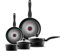 Tower T700314 SmartStart Gourmet 5 Piece Cookware Set with Easy Clean Aeroglide Non-Stick Coating, Oven Safe, Long Lasting, PFOA Free, Black